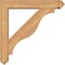 Ekena Millwork Funston Arts and Crafts Smooth Bracket w/ Offset Brace, Western Red Cedar, 5 1/2"W x 28"D x 28"H BKT0604X28X28FST03SWR - alternate 3